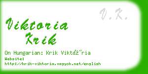 viktoria krik business card